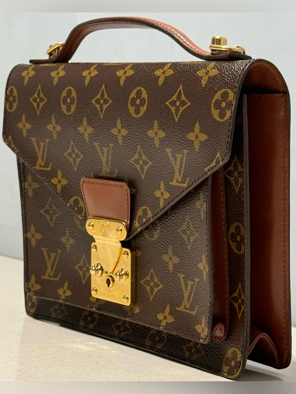 Louis Vuitton Vintage Monceau Monogram Canvas Handbag - Picture 2 of 15